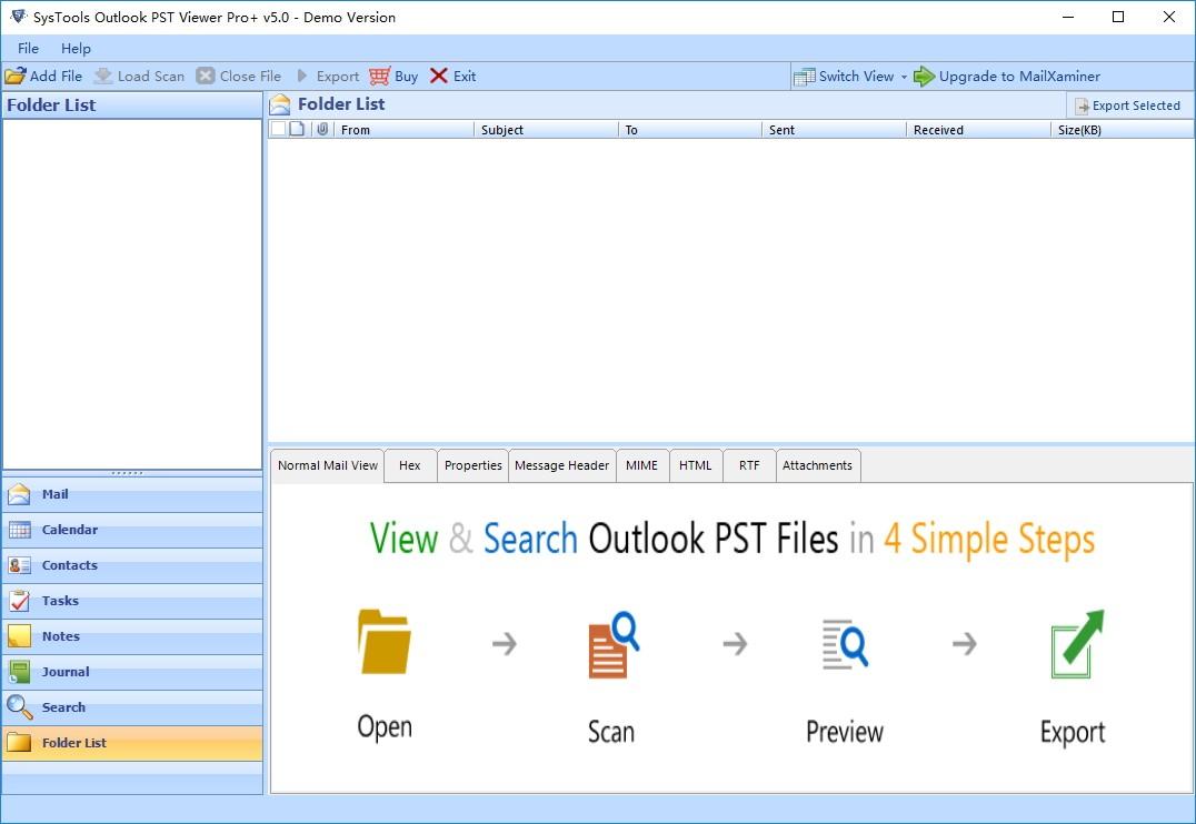 SysTools Outlook PST Viewer Pro下载,PST邮件查看,邮件处理
